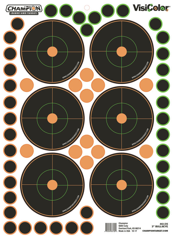 Visicolor Adhesive Bullseye Target