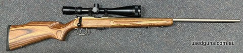 Very good condition CZ ZKM in 22LR. Has a Tasco World Class 6-24x44 AO scope mounted. Very good condition 24 inch barrel. Great small game or target rimfire. $6