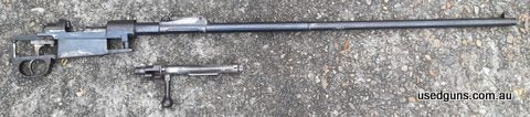Turkish Ankara barrel & action. Exterior fair, but with good condition barrel that is shiny and full of rifling. Follower needs to be replaced. However, the rea
