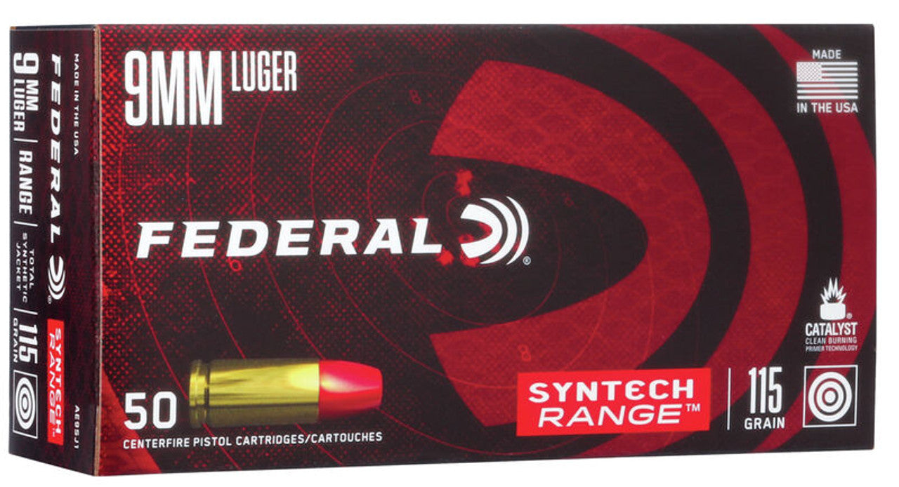 FEDERAL SYNTECH 9MM 115GN 50PK