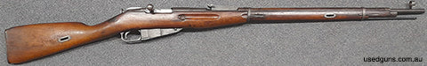 Russian Mosin M91/30 in fair condition. Battle worn rifle with alot of service. Bore shows wear and receiver marked "Tula 1942". $65 freight to your dealer Aust