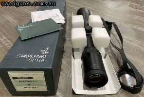 Swarovski z6 2-12 x 50 in good condition, slight ring marks and perfect glass, box, papers , lens covers and cleaning cloth