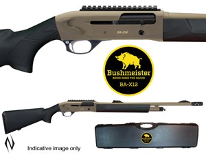 BUSHMEISTER
BBA1220TAC
BA-X12
TACTICAL
12 GAUGE
5+1 SHOT
LEVER RELEASE (LEVER ACT)
CATEGORY B
5 CHOKES WITH TACTICAL CHOKE
PIC RAIL
20 BARREL
OPEN SIGHTS
CERAKOTED FDE FINISH
SYNTHETIC STOCK & FOREND
WITH HARD CASE

SPECIAL NEW $665