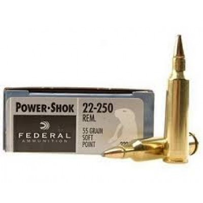 Federal .22-250 Power-Shok 55gr 20pk