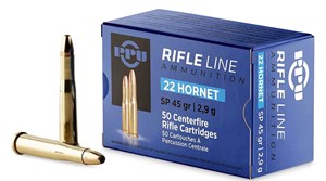 PPU
HR22H
22 HORNET, 45GR, SP
AMMUNITION

$56.90 /PER 50
$499 /PER 500