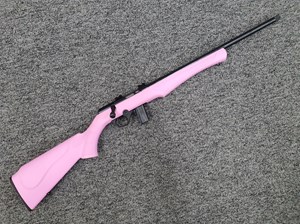 ROSSI
8122 PINK LADY
22LR, 10 SHOT
18" BARREL WITH THREADED MUZZLE
WEAVER MOUNT BASES
BLUED FINISH
PINK SYNTHETIC STOCK

SPECIAL NEW $295