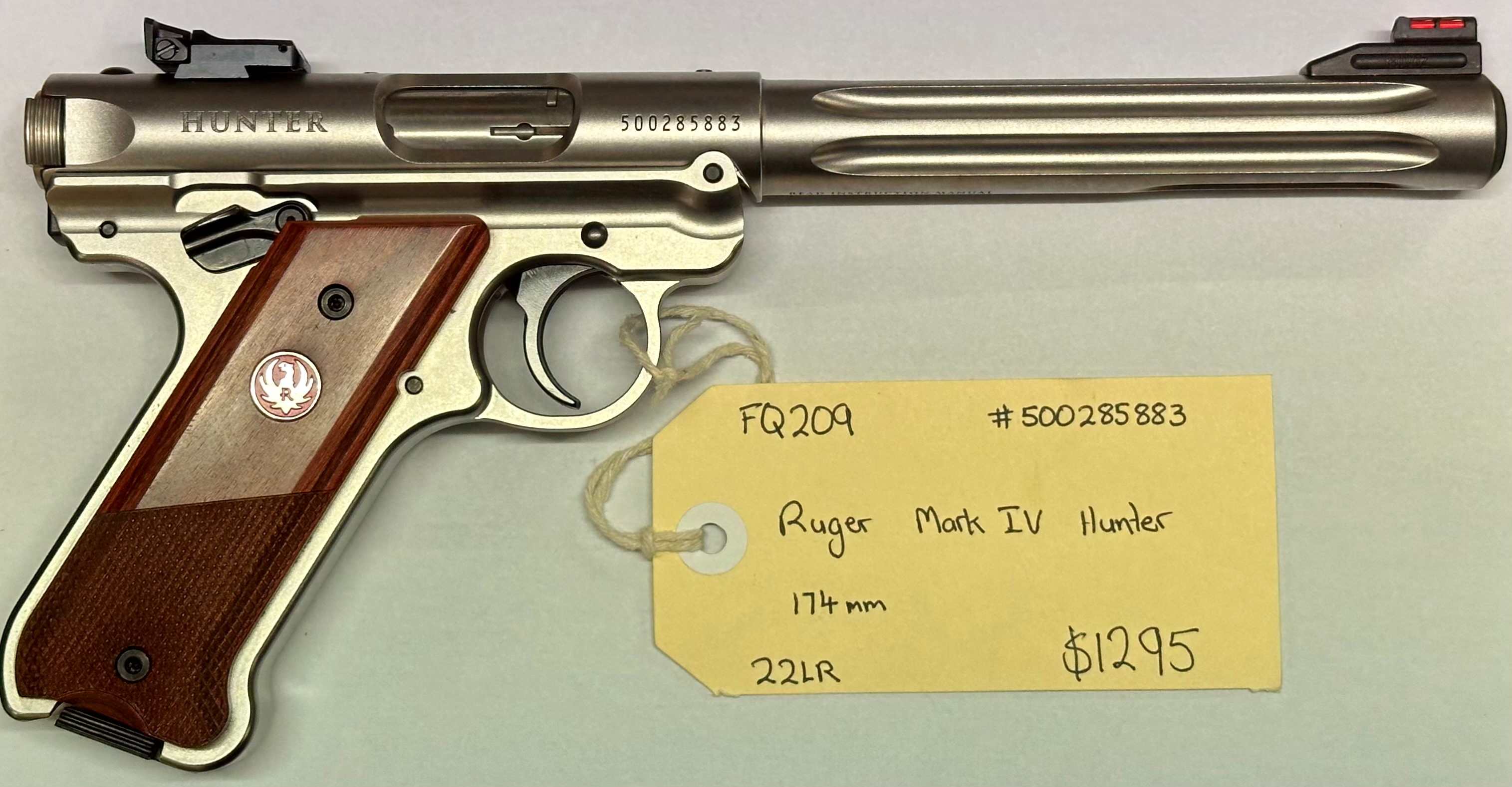 Ruger Mark IV Hunter 22LR Tag FQ209 NFID F00019099