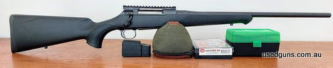 Sauer 100 6.5 Creedmoor in excellent condition with MDT rail, two five round magazines, new Lee Ultimate die set and 50 new Hornady brass. Downsizing due to age