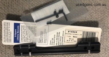 B - Square USA made bridge picatinny / Weaver base to suit Mauser 98 FN rifle. Phone 0429849007. If reply by email please forward return phone number.