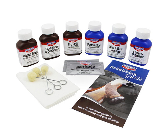 BIRCHWOOD CASEY DELUXE PERMA BLUE® LIQUID GUN BLUE & TRU-OIL® GUN STOCK FINISH KIT