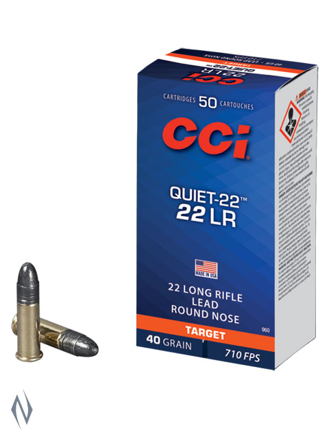 CCI 22LR QUIET 40GR LRN 50 PK 710FPS