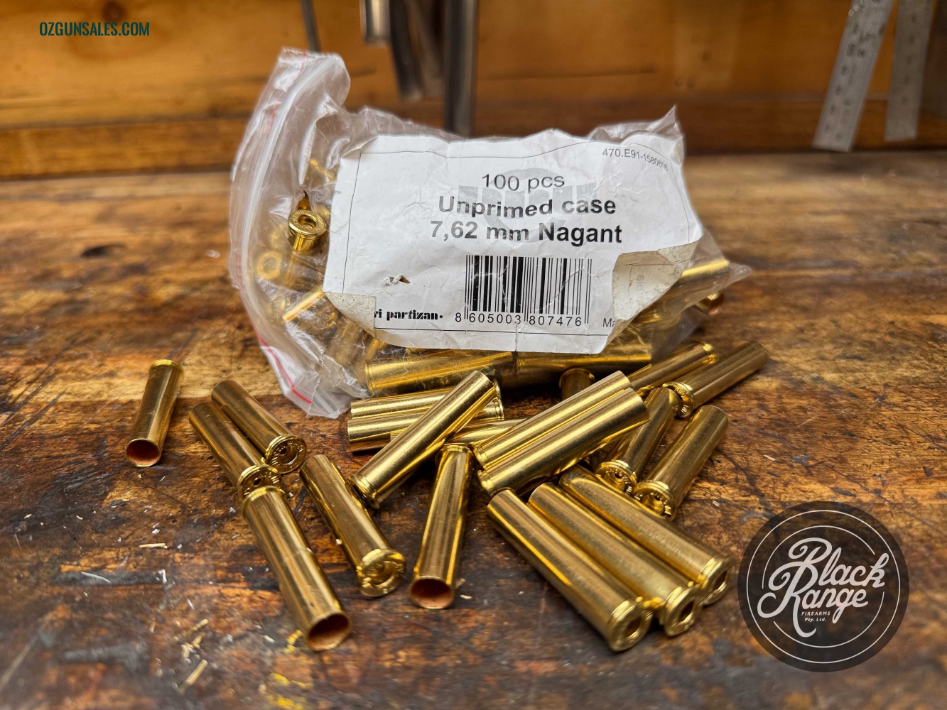 Privi Partizan 7.62 mm Nagant Cases x 100