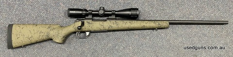 Brand new Howa 1500 Package! Chambered in 308W with a Bushnell Banner 4-12x40 scope in Talley rings and set in a H-S Precision stock. $65 freight to your dealer