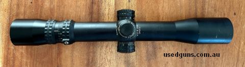Awesome hunting scope with NP-1 reticle, 1/4 MOA clicks (not zero-stop or FFP). Lenses are great, slight scratch on underside of body, you will not see when mou