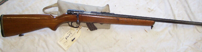 LITHGOW MODEL 12 REPEATER 22LR.  IN VERY GOOD CONDITION, STOCK AND BLUEING. 10 ROUND MAGAZINE.  MMILLED RAILS FOR SCOPE MOUNTING. SLING SADDLES FITTED.  THREADE