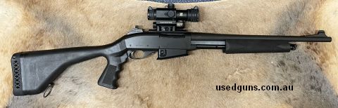 Remington Pump action 7615 .223 in very good condition. has original stock and 10 shot Mags x 2.  very accurate.  cleaning safe out as not using. please call if