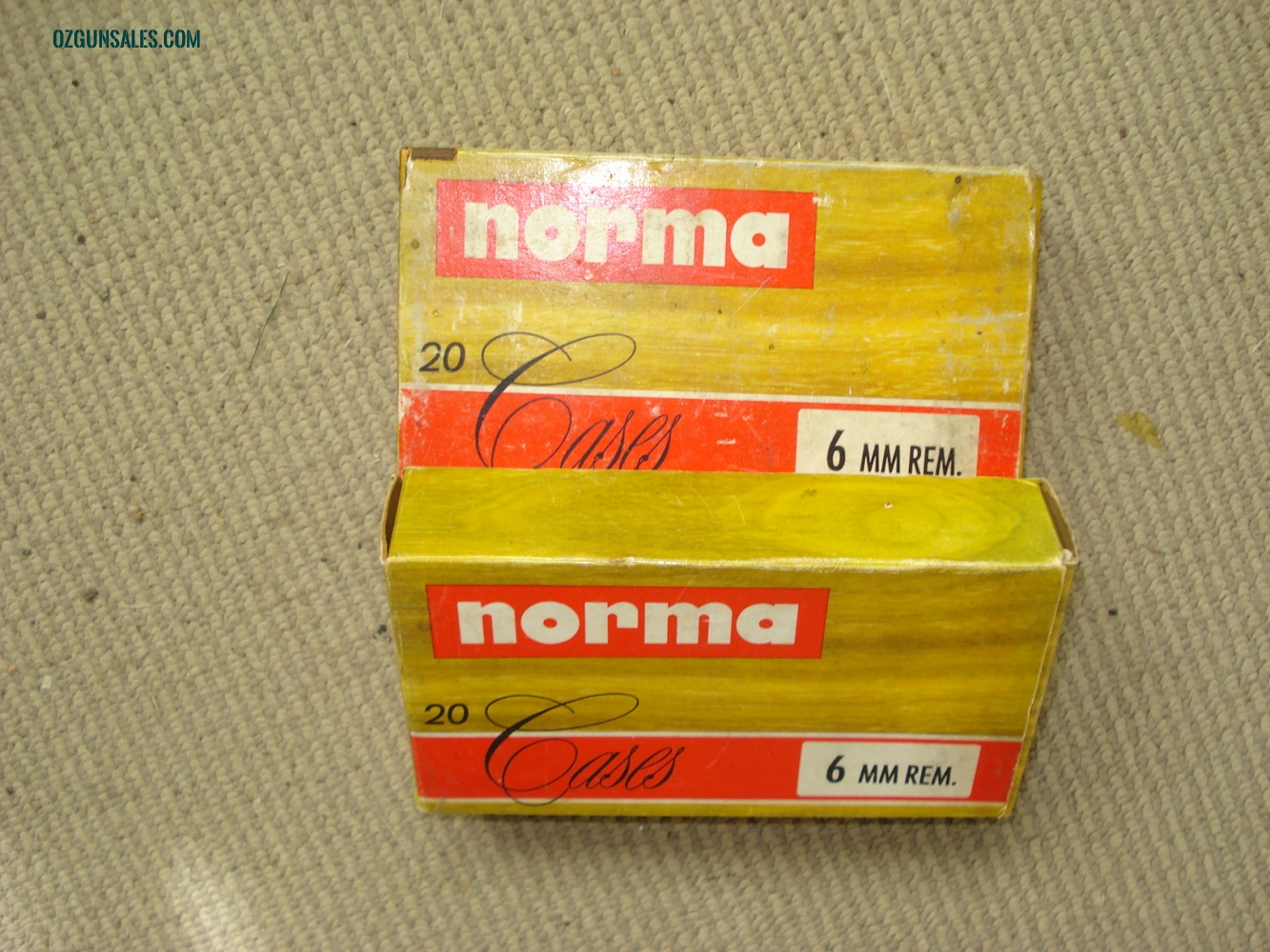 Norma 6mm Remington brass