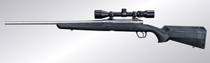 SAVAGE
AXIS SS PACKAGE
STAINLESS STEEL
22" BARREL
DETACHABLE 4 SHOT MAGAZINE
SYNTHETIC STOCK
1" MOUNTS & RINGS
3-9X40 SCOPE

AVAILABLE IN
223REM SPECIAL NEW $785
308WIN SPECIAL NEW $785