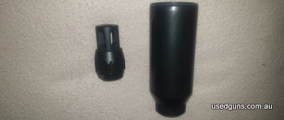 Wedgetail industries muzzle brake and blast diverter. 18x1 thread. Freight included.