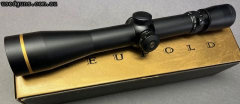 As new in the box Leupold VX-III 4.5-14x40 Long Range scope with 30mm tube, side parallax adjustment and Varmint Hunter Reticle. Lifetime warranty. $15 post Aus