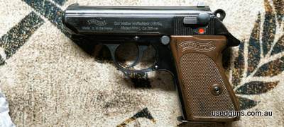 German manufacture. Early 70's model. Barrel is like new. 7 shot mag and a spare mag. Appropriate license required for a very short barrel pistol.