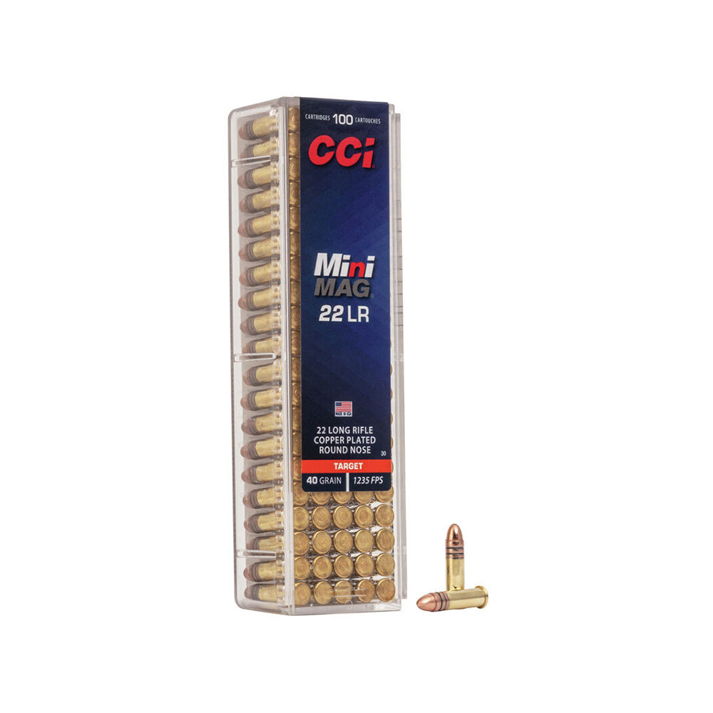 CCI 22LR MINI MAG 40GR CPRN HV 100 PK 1235FPS - Brick Price $114.50 (500)
