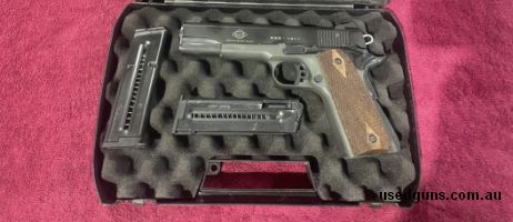 German sport Gun , model 1911 .22 LR , comes cased with Two Magazines, Very good condition $450 ONO , phone Bullets & Bits 139 Kite St Orange NSW 02 63 60 48 84