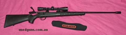 Zastava M70 7mm Rem Mag in excellent condition, less than 100 rounds. Includes Redfield Revolution 4-12x40 scope and muzzle brake has been fitted.