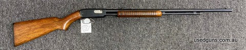 Classic collectable little pump action in 22LR. Made in 1958 it's in great condition for its age. Please ring 02 67553300 for further info. $65 for Transfer & P