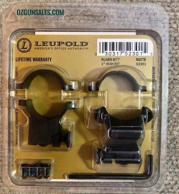 Leupold Ruger M77 Rifle 1" Extended Mounts