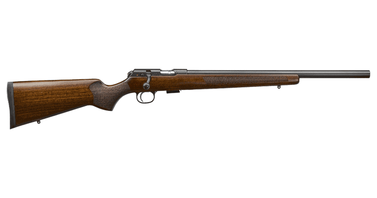 CZ 457 VARMINT BLUED FINISH 20" VARMINT BULL BARREL THREADED MUZZLE WALNUT STOCK 17HMR