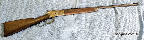 100 year old classic rifle has not been reblued or repolished. Missing one screw from end cap includes 180 rounds of factory ammo in original packs price includ