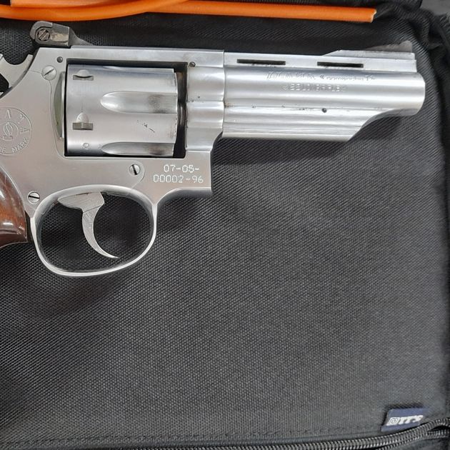 22LR Stainless Steel 6 shot Double Action Revolver 4 inch BBL