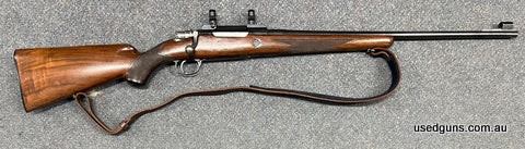 FN Mauser 98 in 270. Original commercial FN in good to very good condition. Bolt face shows very little use. Engraved floorplate. Comes with a steel bridgemount