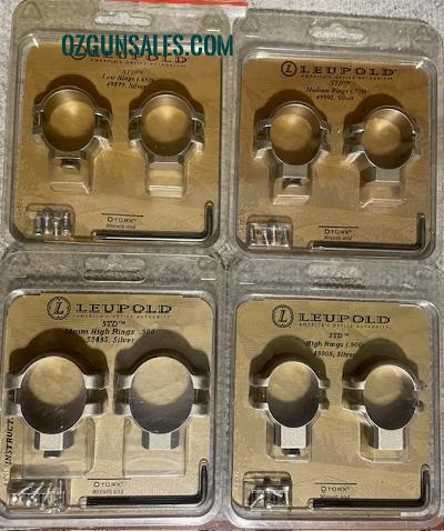 Leupold Rings NEW 1" / 30mm Silver