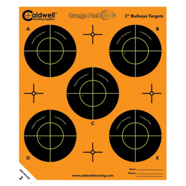 CALDWELL ORANGE PEEL BULLSEYE 2" 10 PACK