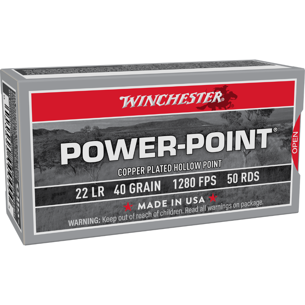 WINCHESTER 22LR POWER POINT 40GR CPHP 1280FPS (50PK)