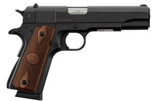 CHIAPPA 
440.159
1911 CLASSIC
45ACP
7 SHOT
CASED 
WITH TWO MAGS
MATTE BLUED FINISH
FIXED SIGHTS
CHECKERED TIMBER GRIPS
5" BARREL

SPECIAL NEW $595