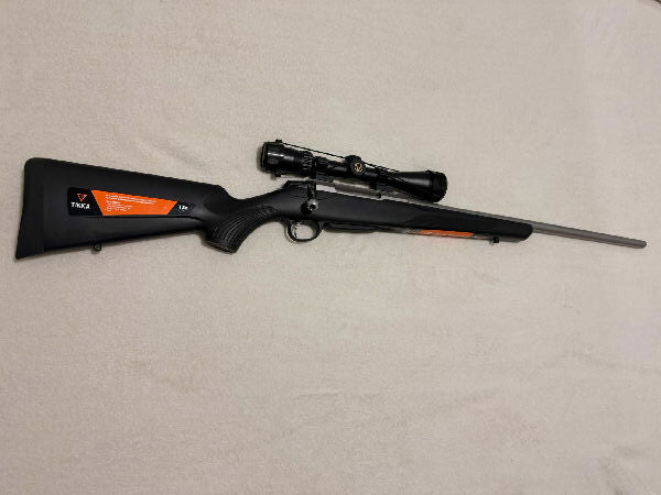 Purchased in October and still in near-new condition. Still has original stickers on it.Only fired a few times at the range, so it has had very minimal use. Per