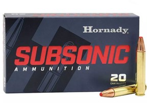 HORNADY 
81198
SUBSONIC
350 LEGEND, 250GR, POLYMER TIPPED SUB-X
AMMUNITION

$53.90 /PER 20
$242.55 /PER 100
$435 /PER 200
