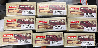 On sale. Norma American Whitetail ammo in 6.5 PRC 140gr SP, just $58 per 20 pack. Take an additional 10% off for 10 packs or more. Super cheap. In store pickup 