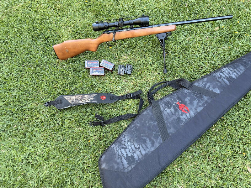 Marlin XT -17 HMR, well loved and very accurate. Setup for foxed and hares etc. Everything in the images is included
