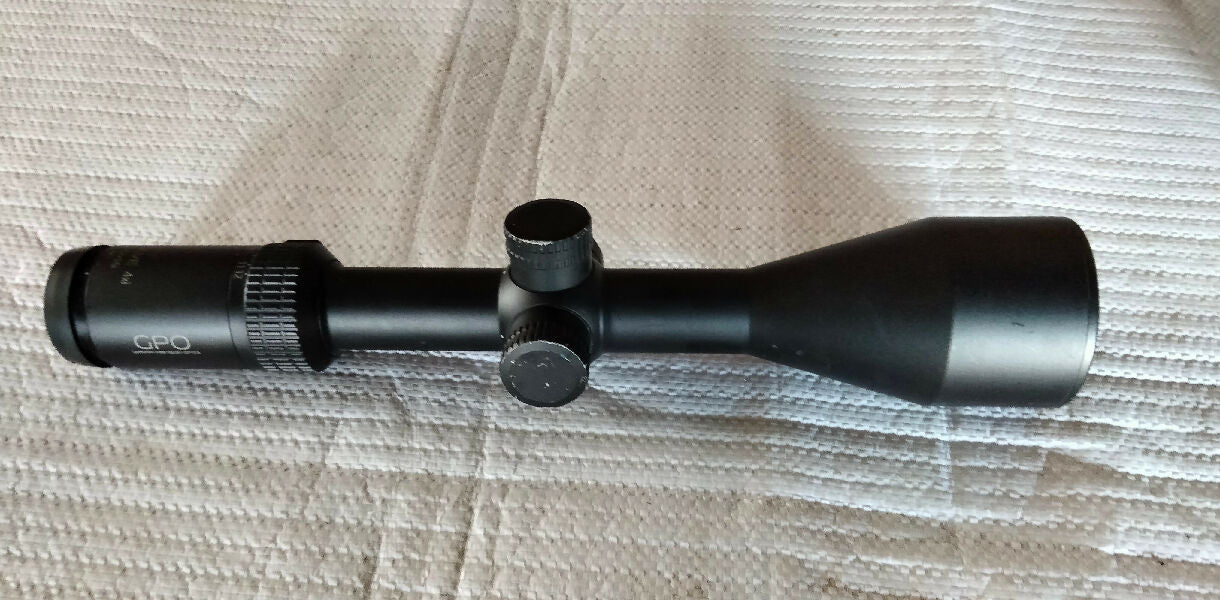 GPO Evolve 4i German 4 reticle great value high clarity optics. Illumination is a bit dodgy does not like turning off. Not something that I have used as the ima