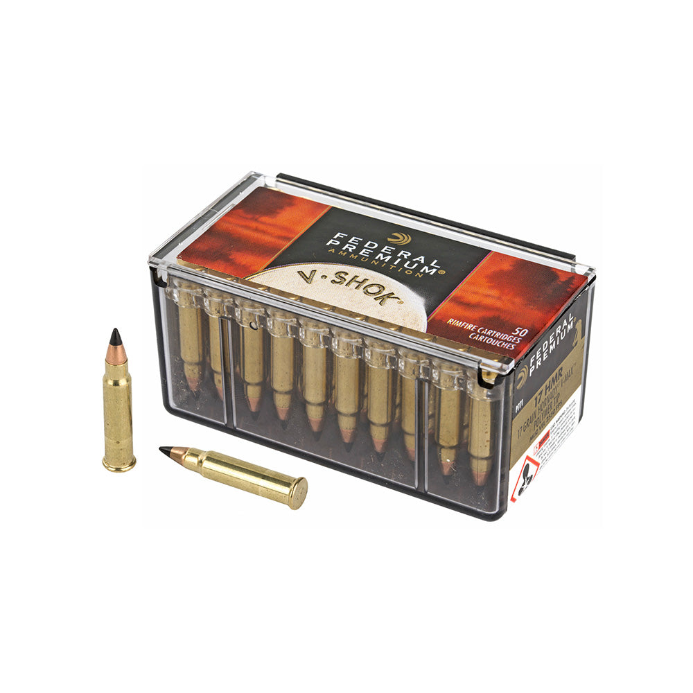 FEDERAL 17HMR 17GR VMAX 2550FPS • Pack 50 Brick Price $275.95