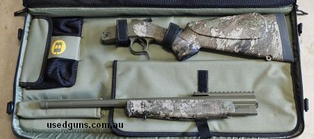 Rifle is in Strata Camo, excellent condition, low round count, breaks down easy and includes carry case. Price + postage.