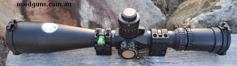 Mrad scope, mil-r reticle. comes with rings and bubble level