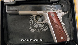 Briefly used for IPSC, has had roughly 500 rounds put through it and then sat in a safe as I moved to production division. Includes an IPSC bucket holster, six 