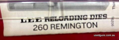 Lee die set in 260 Rem - as new . Free postage except W.A.