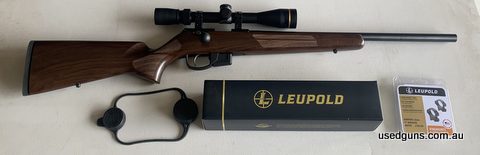 Selling my 17 HMR, 1761 DHB classic Anschutz bolt action heavy barrel rifle. Brand new with its original box. Fitted with a brand new Leupold VX-3HD 4.5-14x40 C