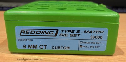 GT Redding Type S Die Set, Nitride Bushings Available